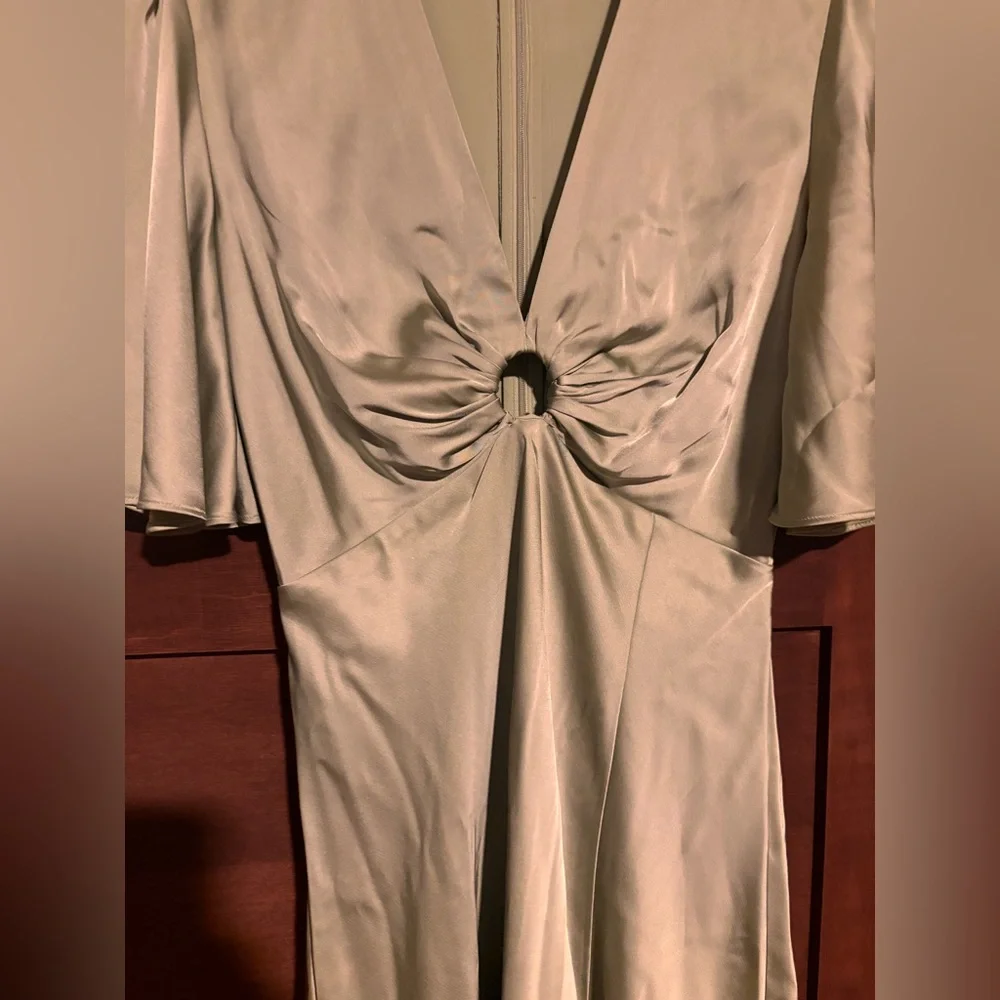 Abercrombie & Fitch Green Maxi Dress Size Small Tall